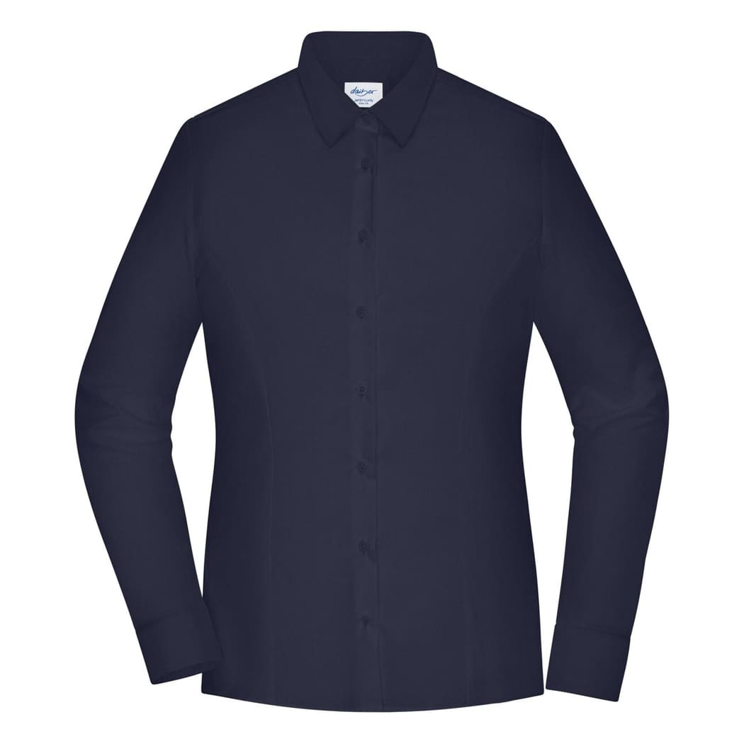 CAMICIA-DONNA-SLIM-FIT-Blu navy