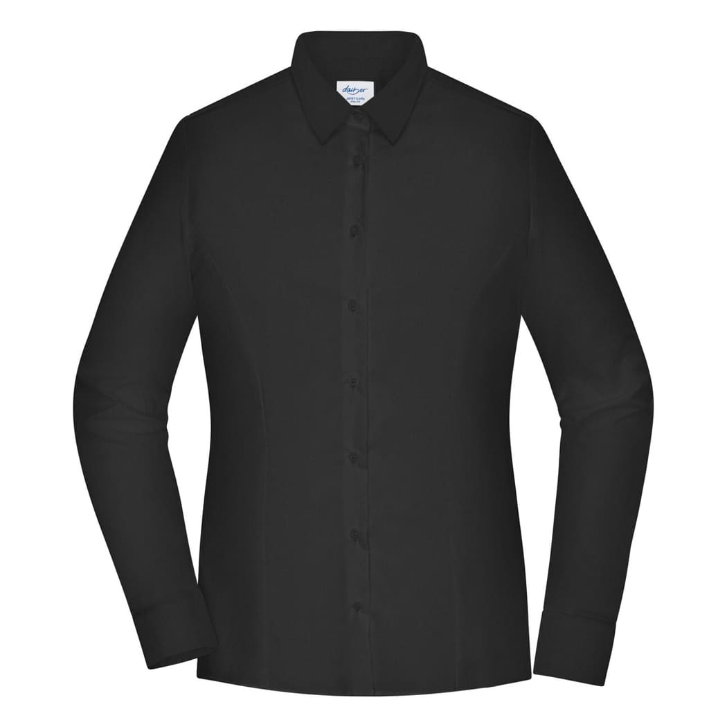 CAMICIA-DONNA-SLIM-FIT-Nero