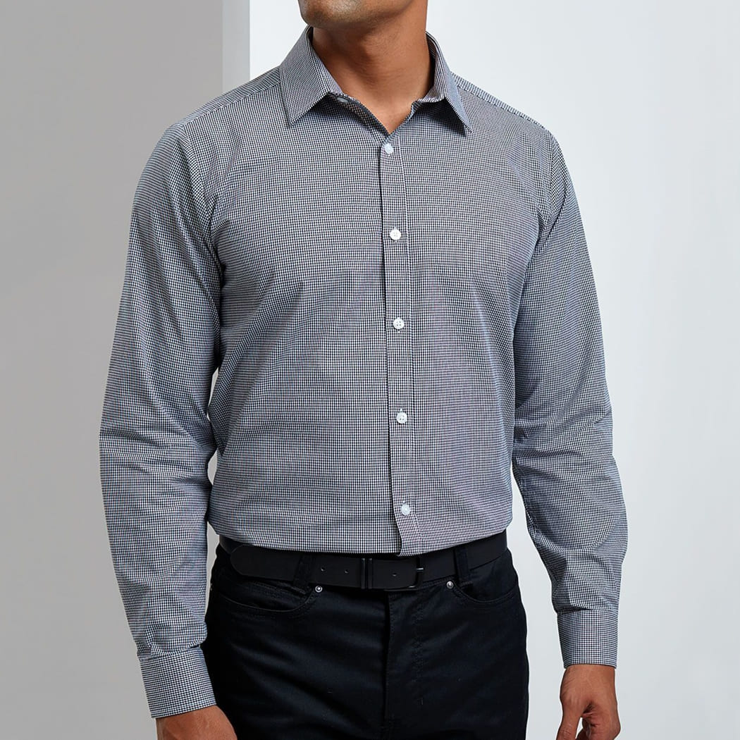 CAMICIA-UOMO-MICROCHECK-GINGHAM