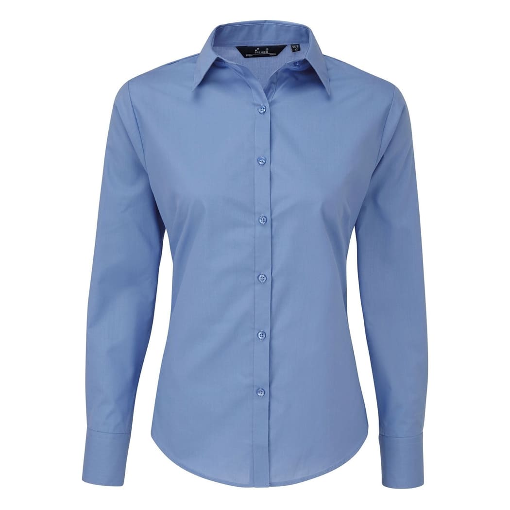 CAMICIA-DA-DONNA-POPLIN-BLOUSE-Azzurro
