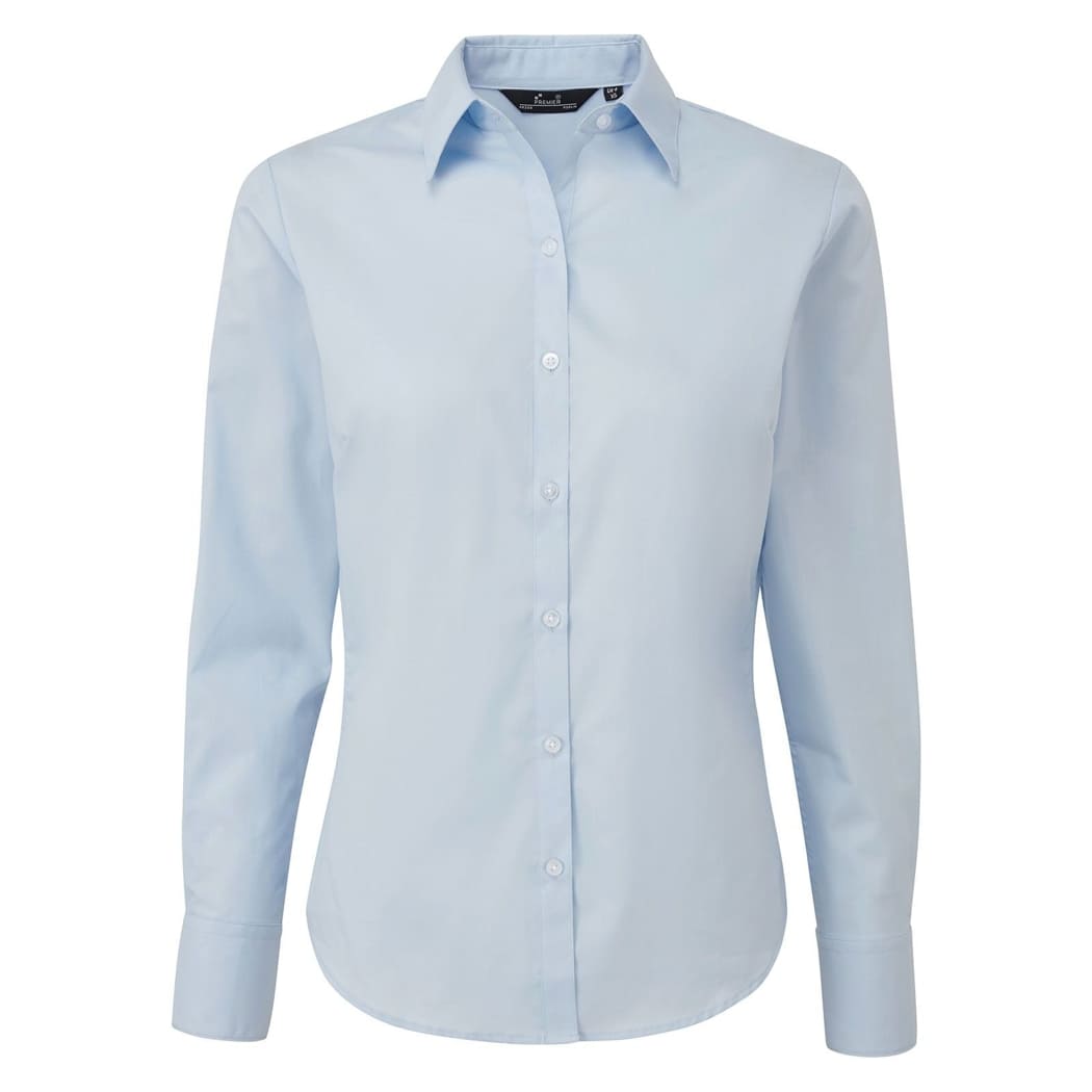 CAMICIA-DA-DONNA-POPLIN-BLOUSE-Blu chiaro