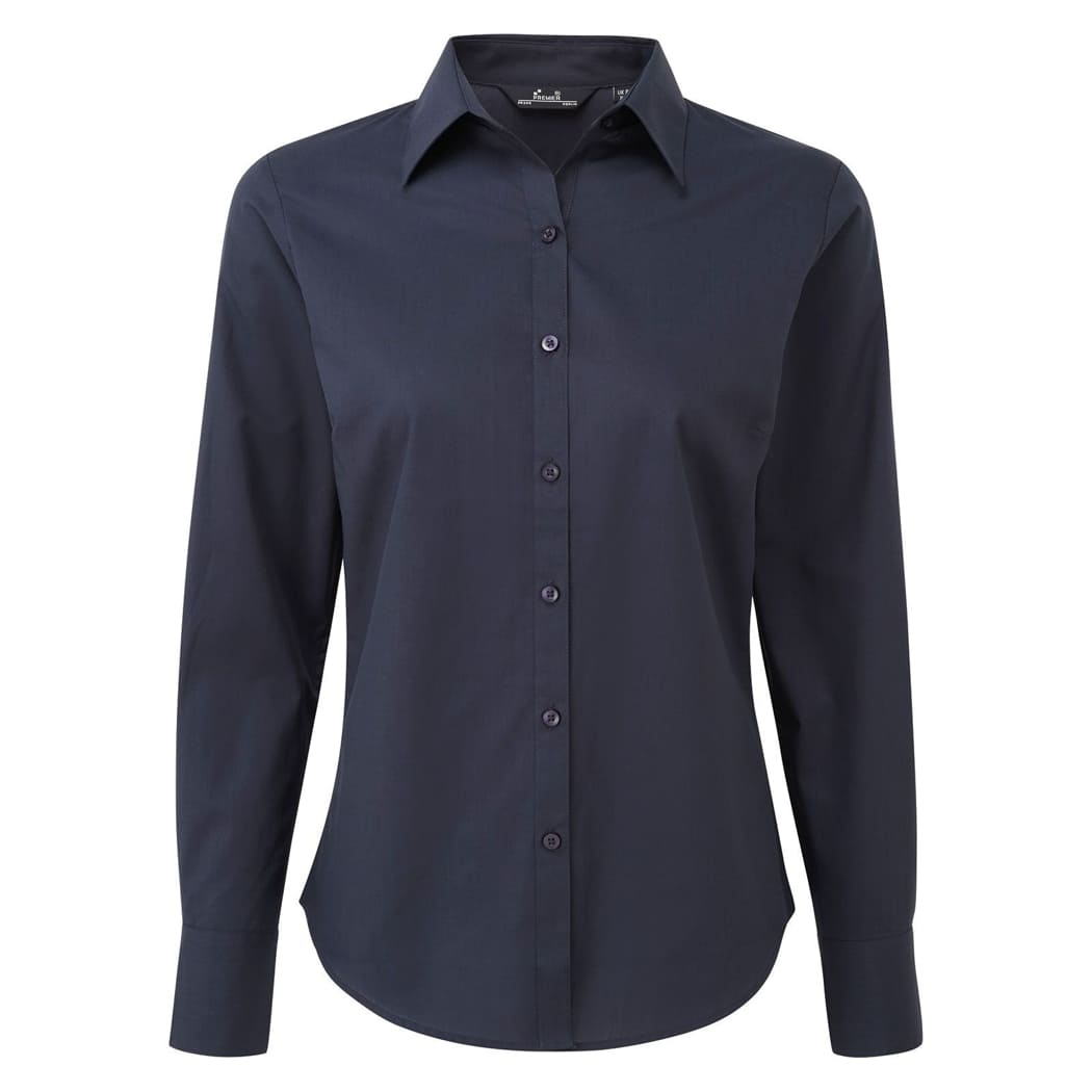CAMICIA-DA-DONNA-POPLIN-BLOUSE-Blu navy