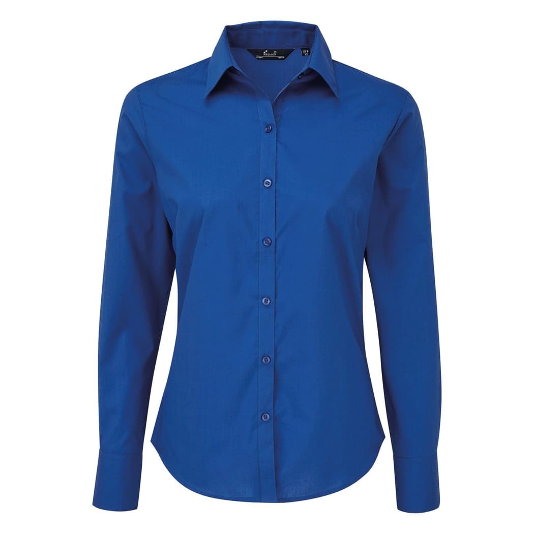 CAMICIA-DA-DONNA-POPLIN-BLOUSE-Blu royal