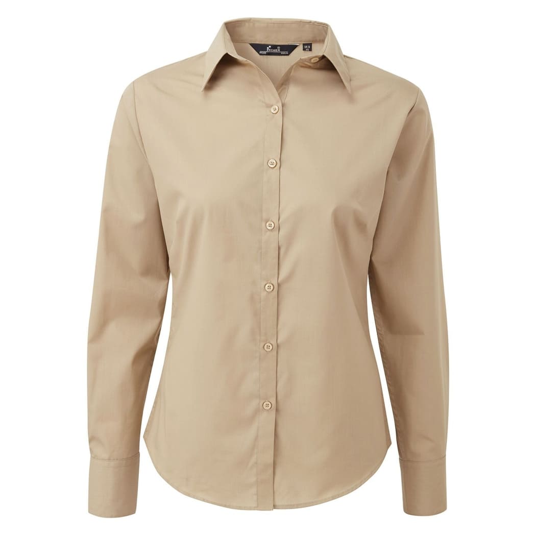 CAMICIA-DA-DONNA-POPLIN-BLOUSE-Kaki
