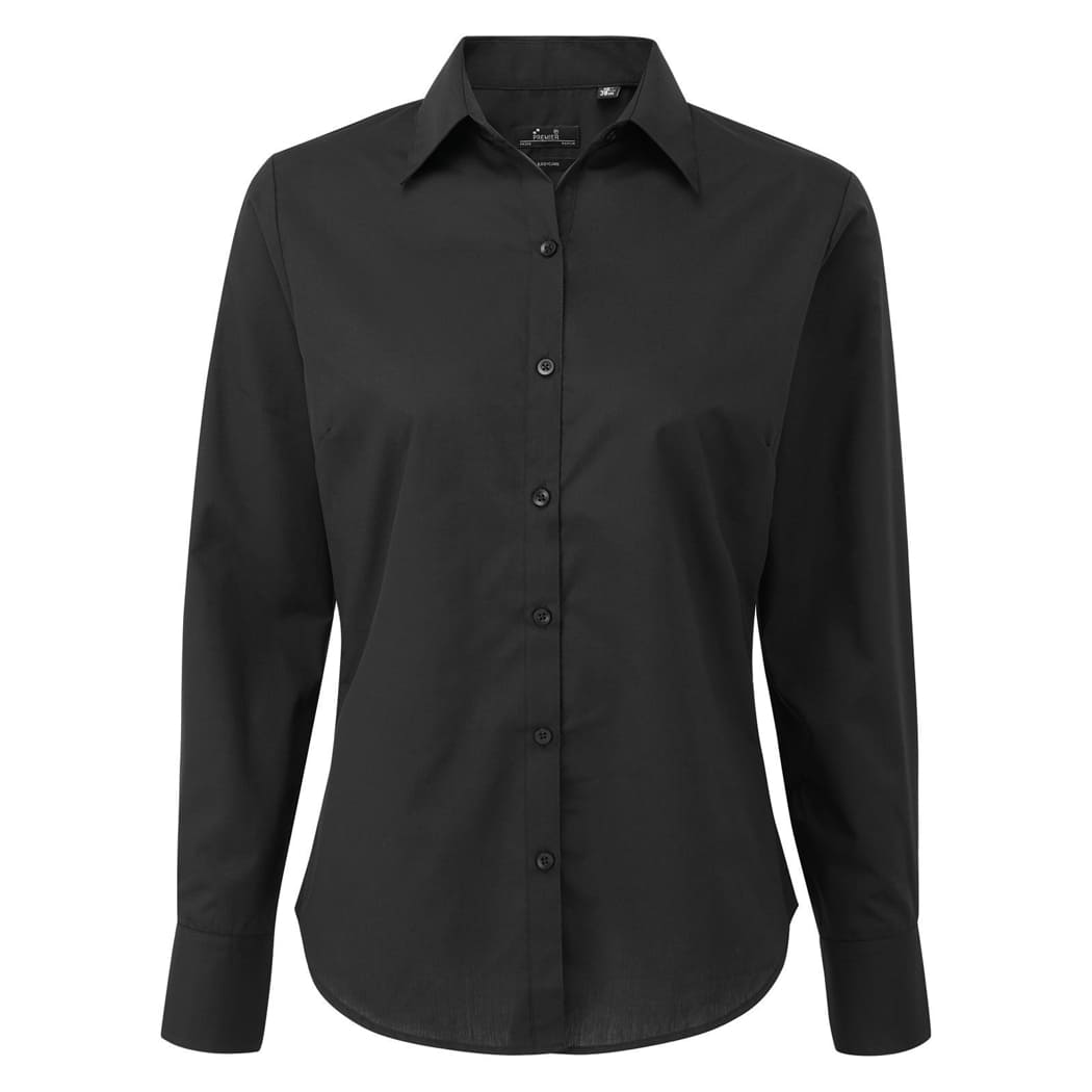 CAMICIA-DA-DONNA-POPLIN-BLOUSE-Nero