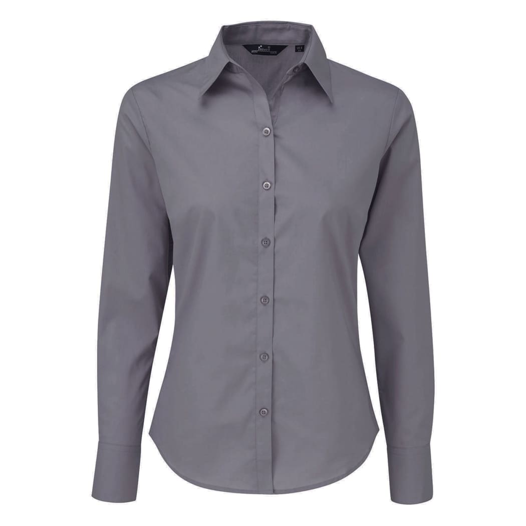 CAMICIA-DA-DONNA-POPLIN-BLOUSE-Grigio