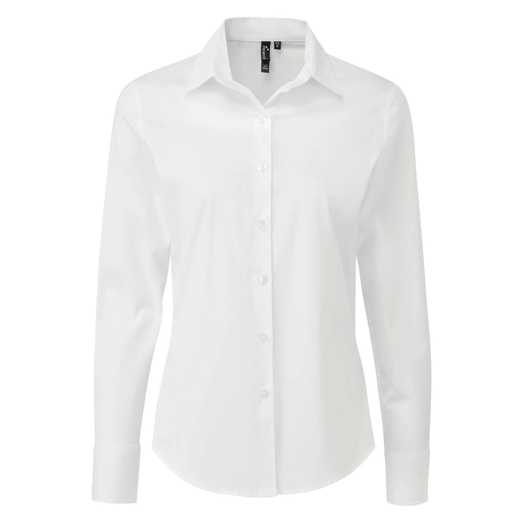 CAMICIA-DONNA-STRETCH-FIT-COTTON-Bianco