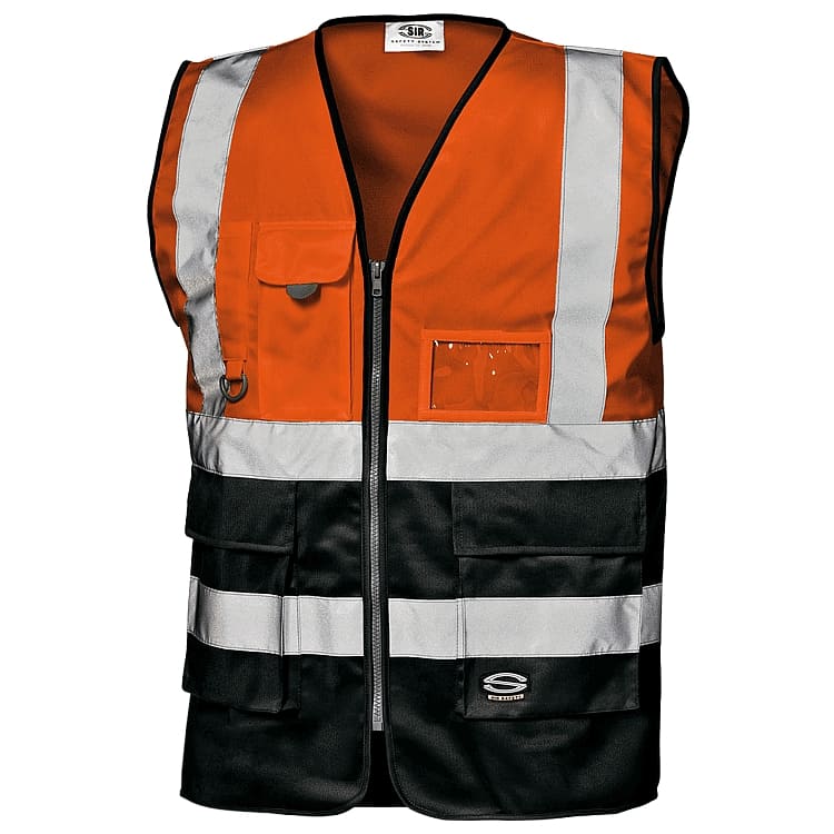 GILET-GRIFONE-Arancione/Nero