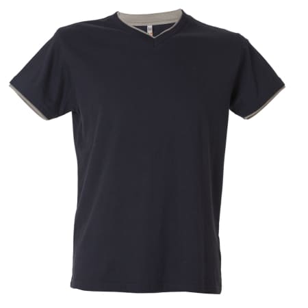 T-SHIRT-SERBIA-Blu navy/Grigio