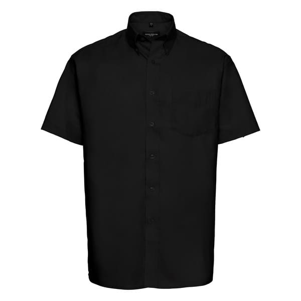 CAMICIA-OXFORD-M/C-Nero