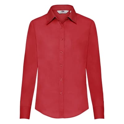 CAMICIA-POPLIN-M/L-Rosso