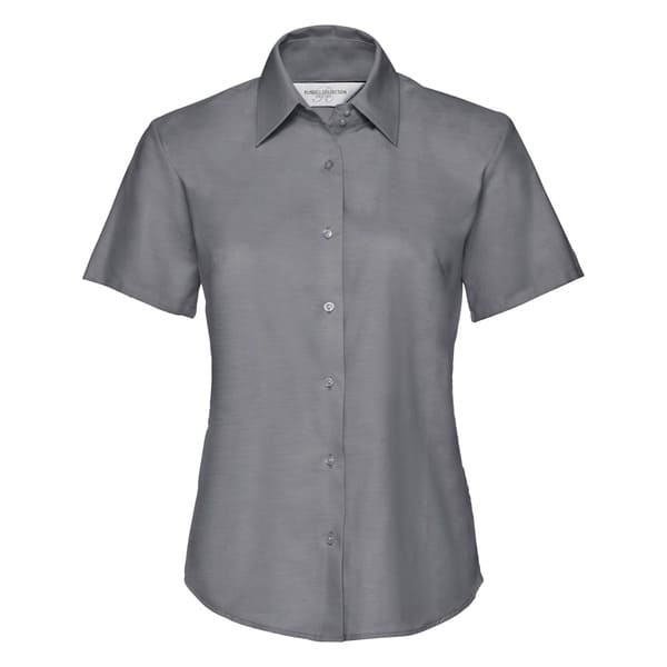 CAMICIA-OXFORD-M/C-Argento