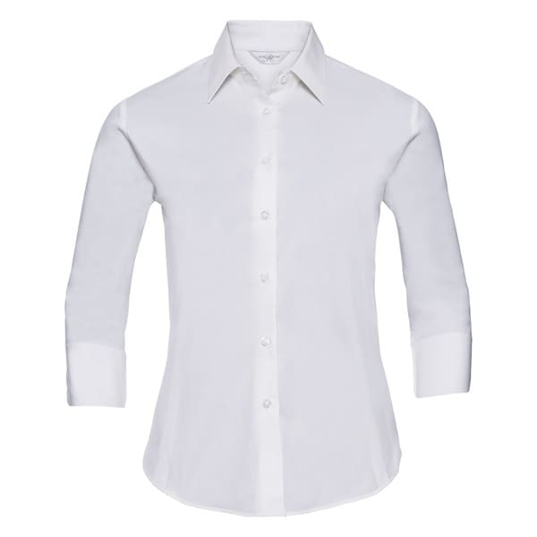 CAMICIA-ATTILLATA-3/4-Bianco