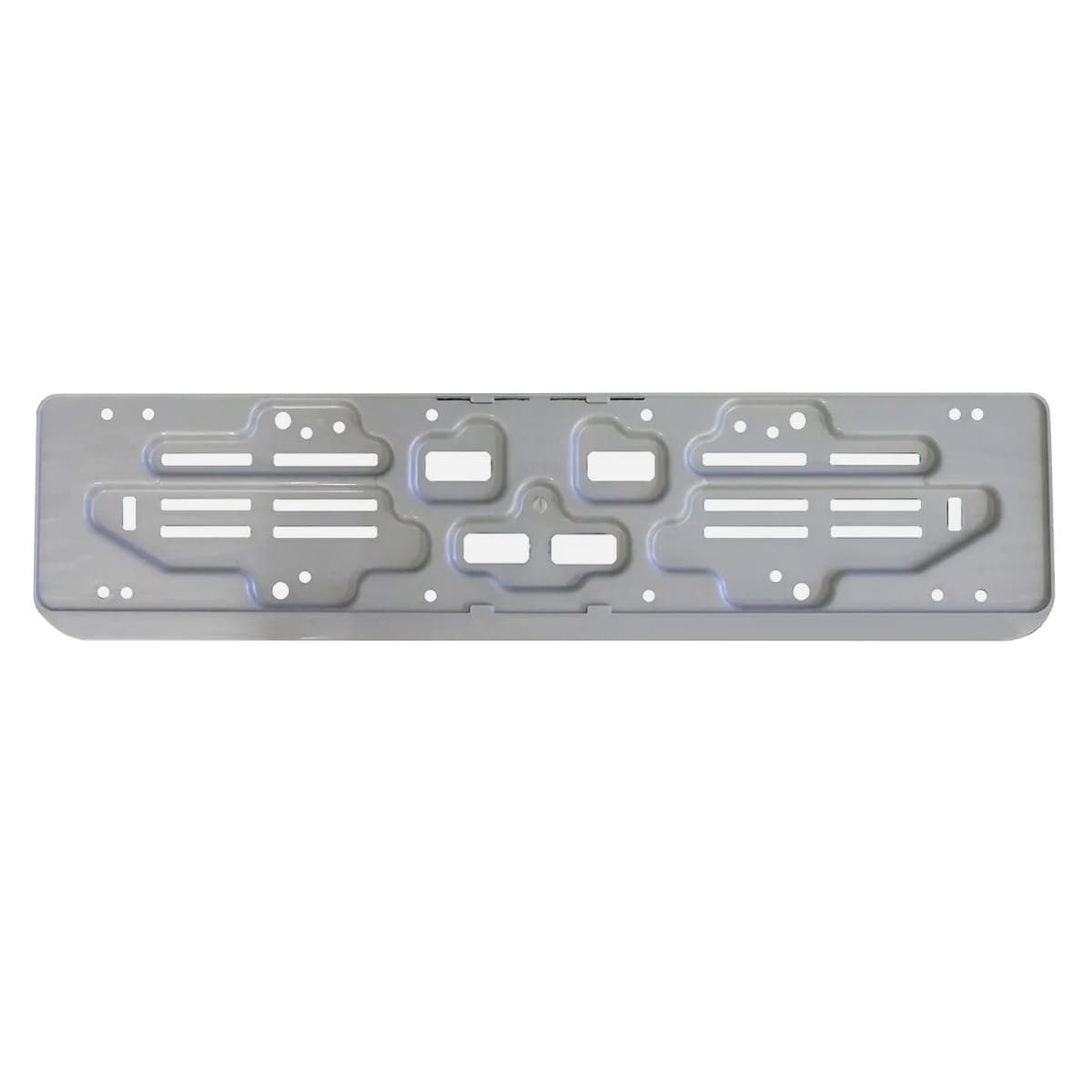 PORTATARGA-POSTERIORE-AUTO-IN-POLIPROPILENE-ARGENTO