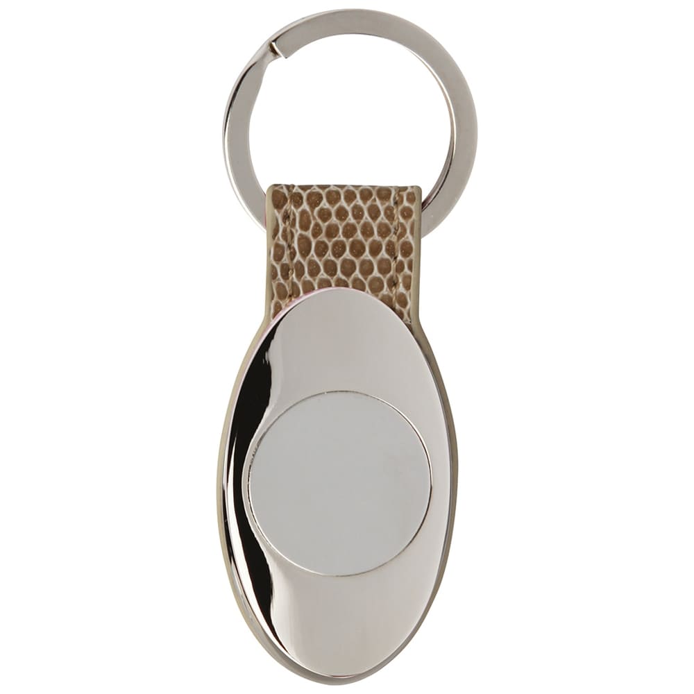 PORTACHIAVI-OVAL-METAL-Beige