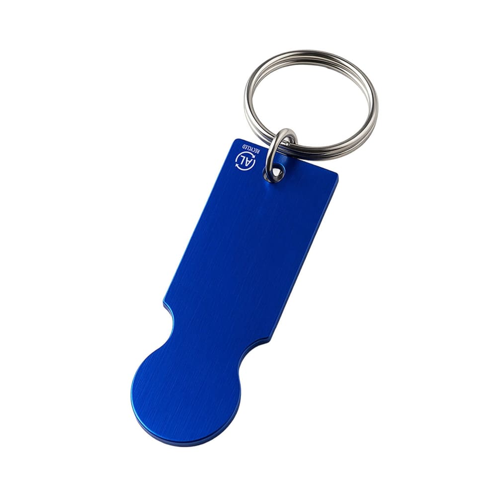 PORTACHIAVI-GETTONE-IN-ALLUMINIO-RICICLATO-Blu royal