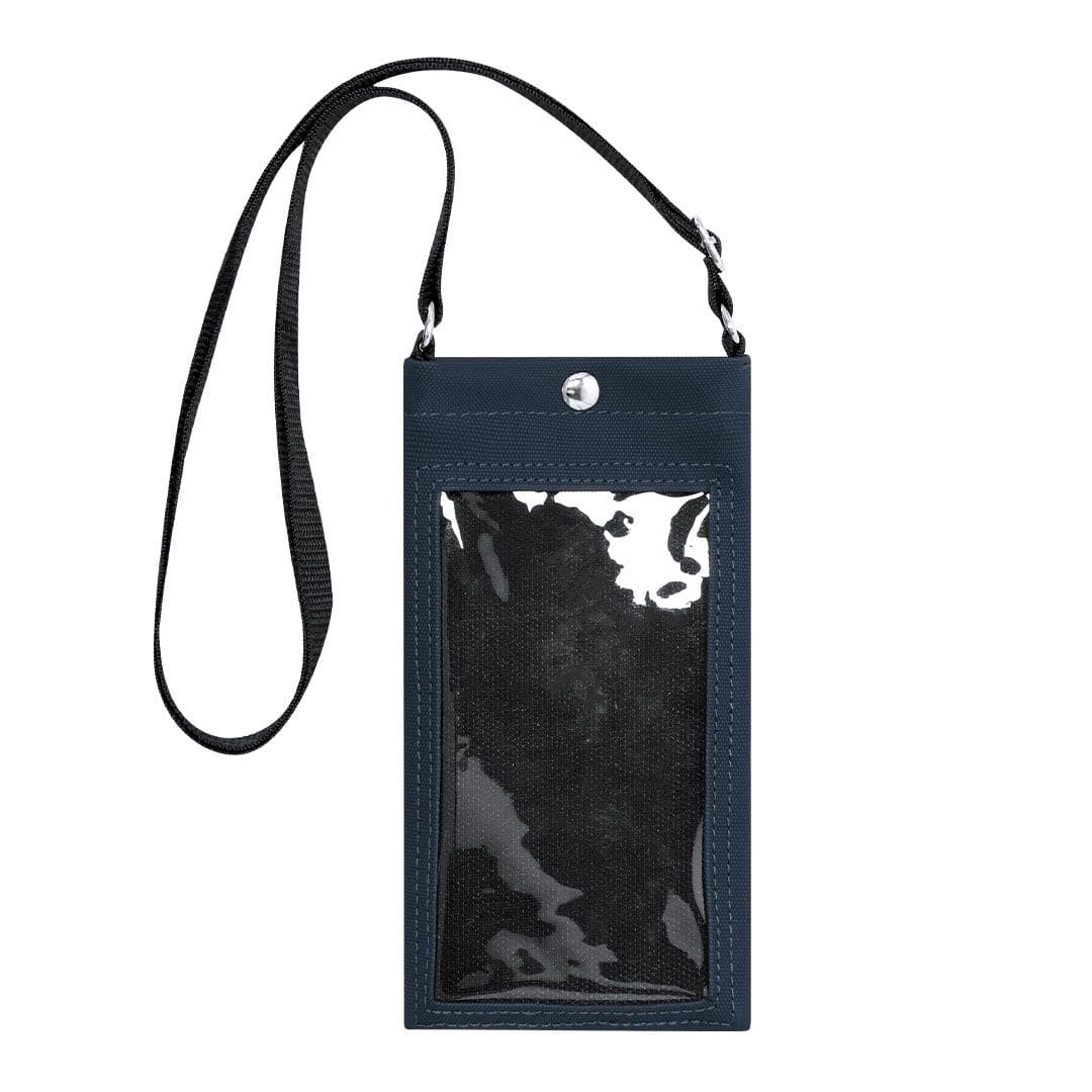TRACOLLINA-PORTA-TELEFONO-IN-MORBIDO-PU-Blu navy