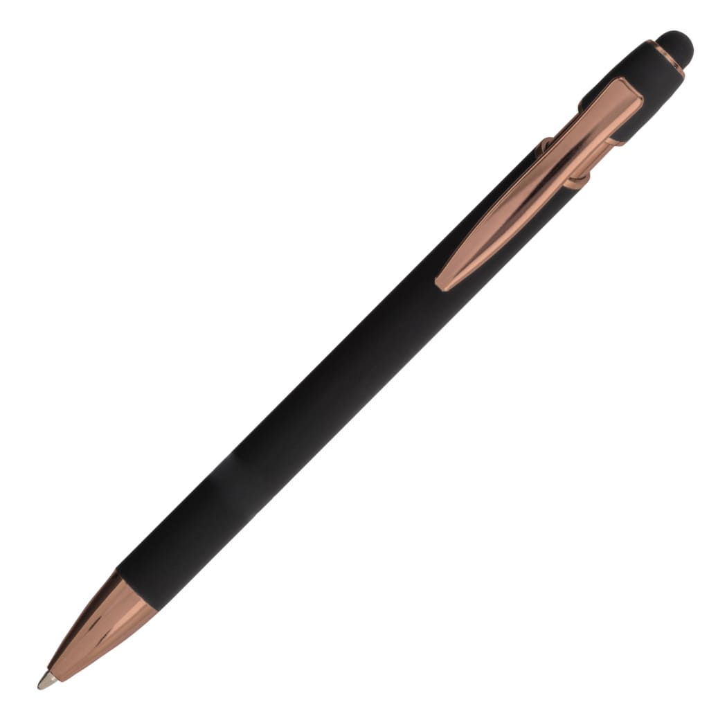 PENNA-TOUCH-IN-ALLUMINIO-GOMMATO-Nero
