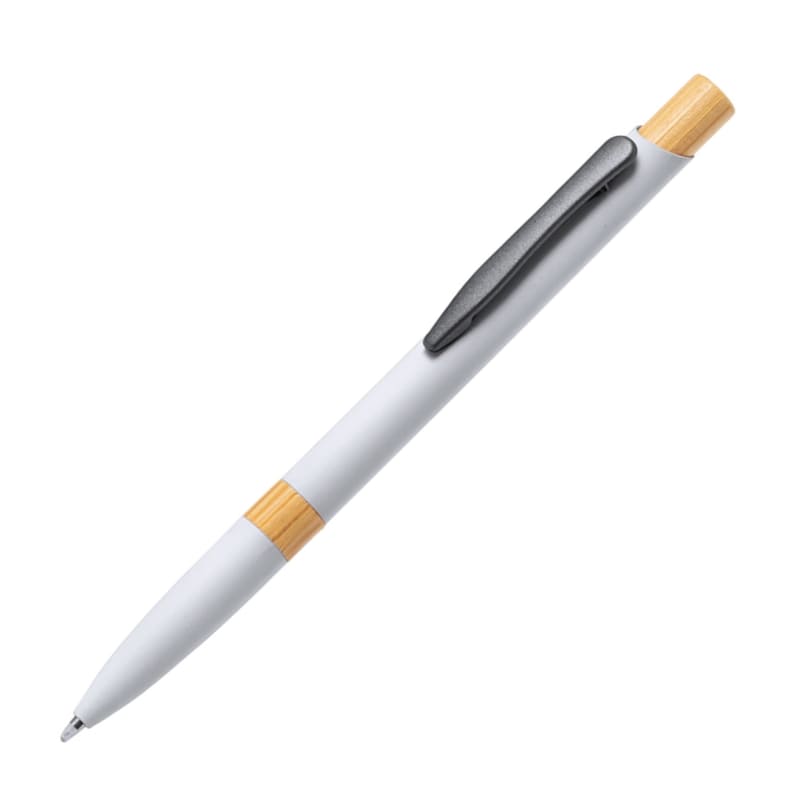 PENNA-SFERA-in-alluminio-e-bamboo-Bianco