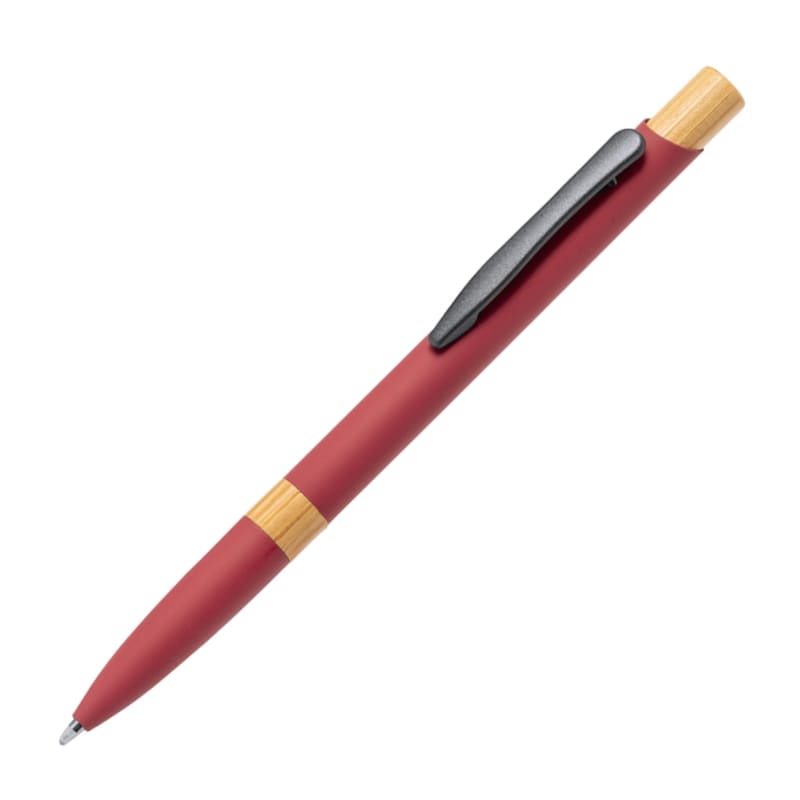 PENNA-SFERA-in-alluminio-e-bamboo-Rosso