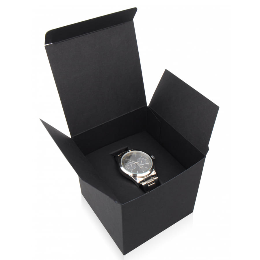 Toff London Orologio Uomo Pride Lineare 42mm - Cassa Argento, Cinturino Pelle Marrone, Movimento Miyota