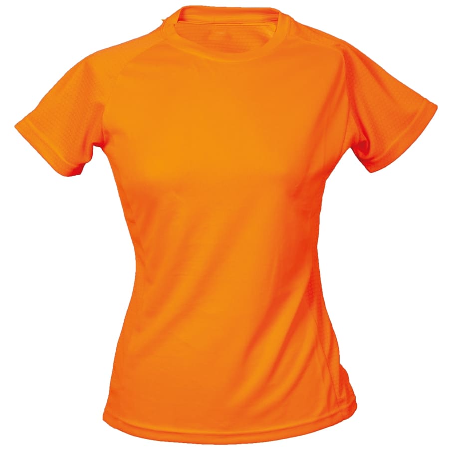 T-SHIRT-MONTEVIDEO-LADY-Arancio fluo