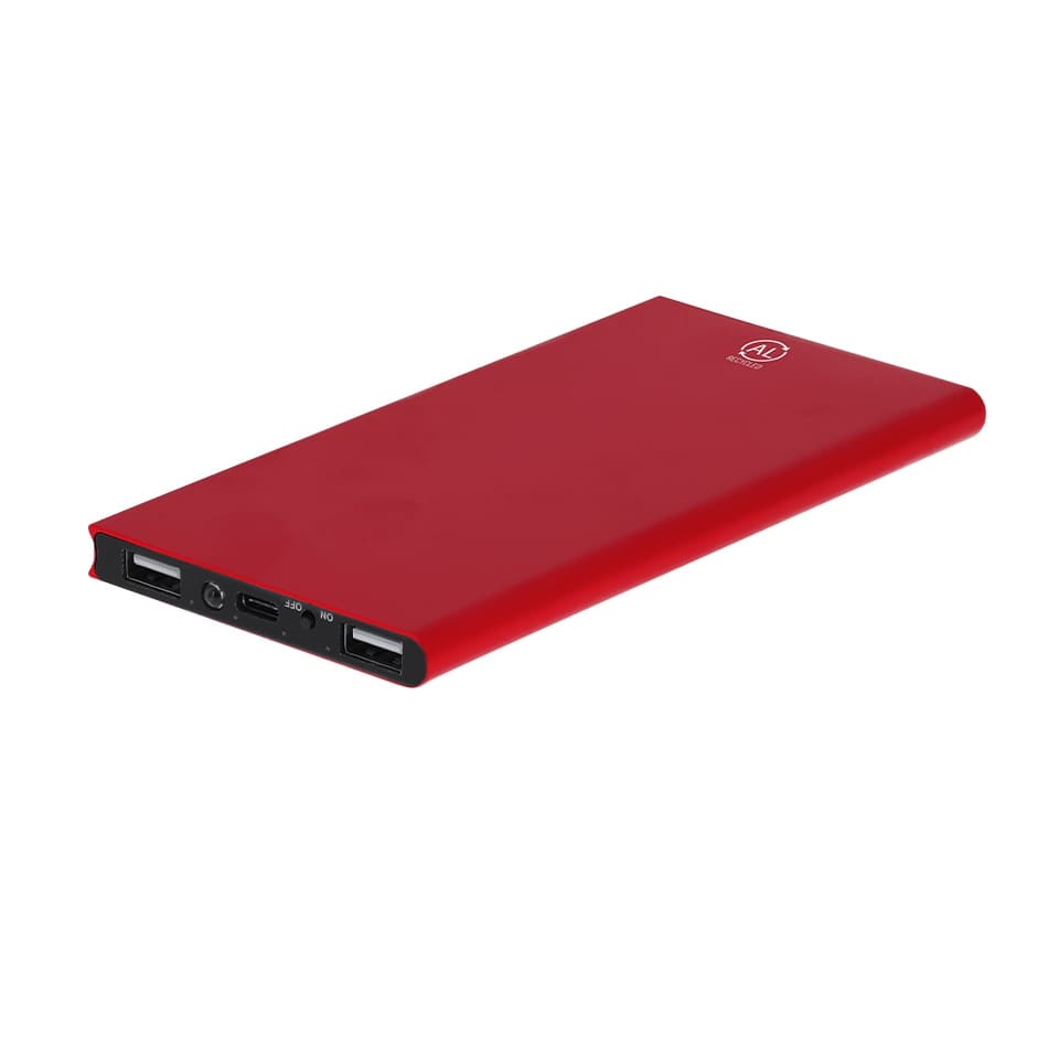 POWER-BANK-8000-mAh-IN-ALLUMINIO-RICICLATO-Rosso