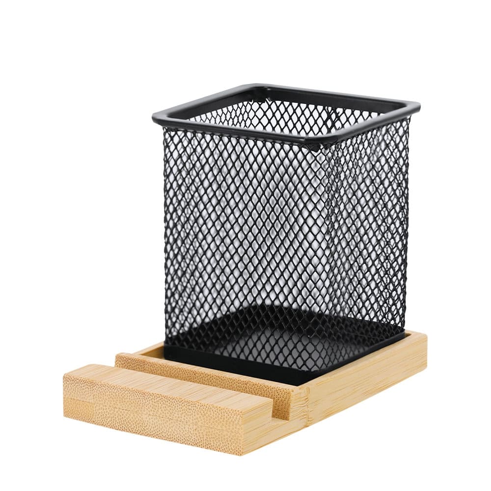 PORTAPENNE-CON-SUPPORTO-SMARTPHONE-Nero/Beige