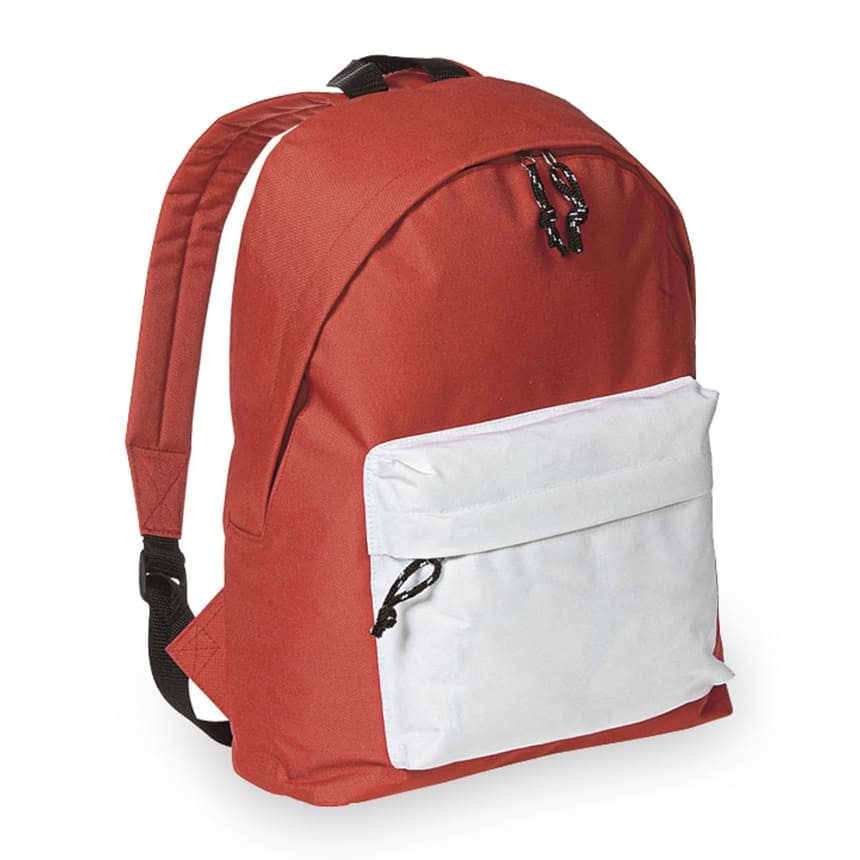 ZAINO-PROMOZIONALE-PERSONALIZZATO-CON-LOGO-Bianco/Rosso