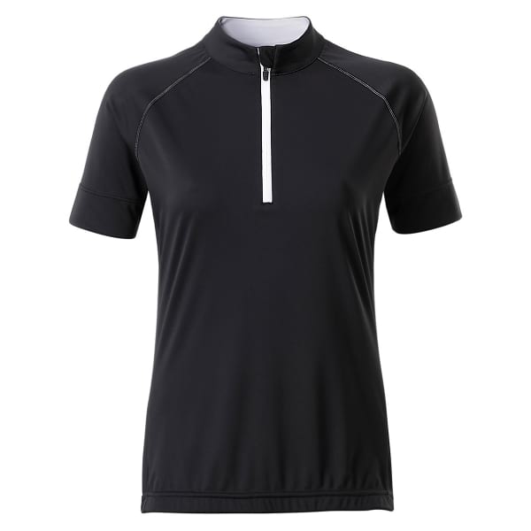 BIKE-T-HALF-ZIP-DONNA-Nero/Bianco