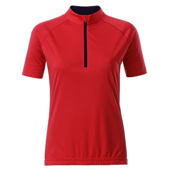 BIKE-T-HALF-ZIP-DONNA-Rosso/Nero