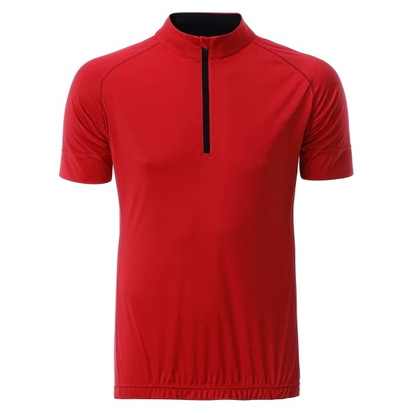 BIKE-T-HALF-ZIP-UOMO-Rosso/Nero