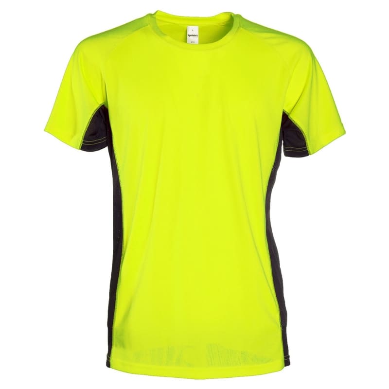 T-SHIRT-AIR-TEE-Giallo Fluo/Nero