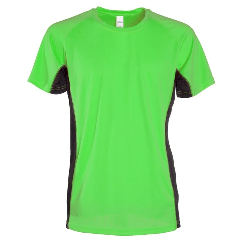 T-SHIRT-AIR-TEE-Verde fluo/Nero