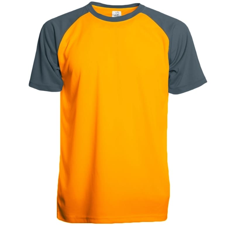 T-SHIRT-ULTRA-TRAIL-Arancio Fluo/Antracite