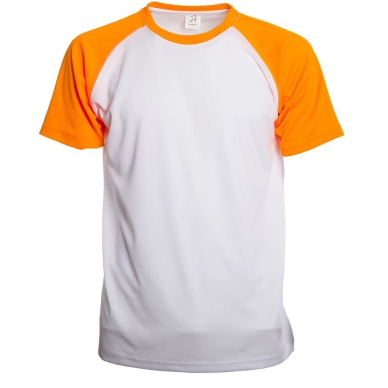 T-SHIRT-ULTRA-TRAIL-Bianco/Arancio Fluo