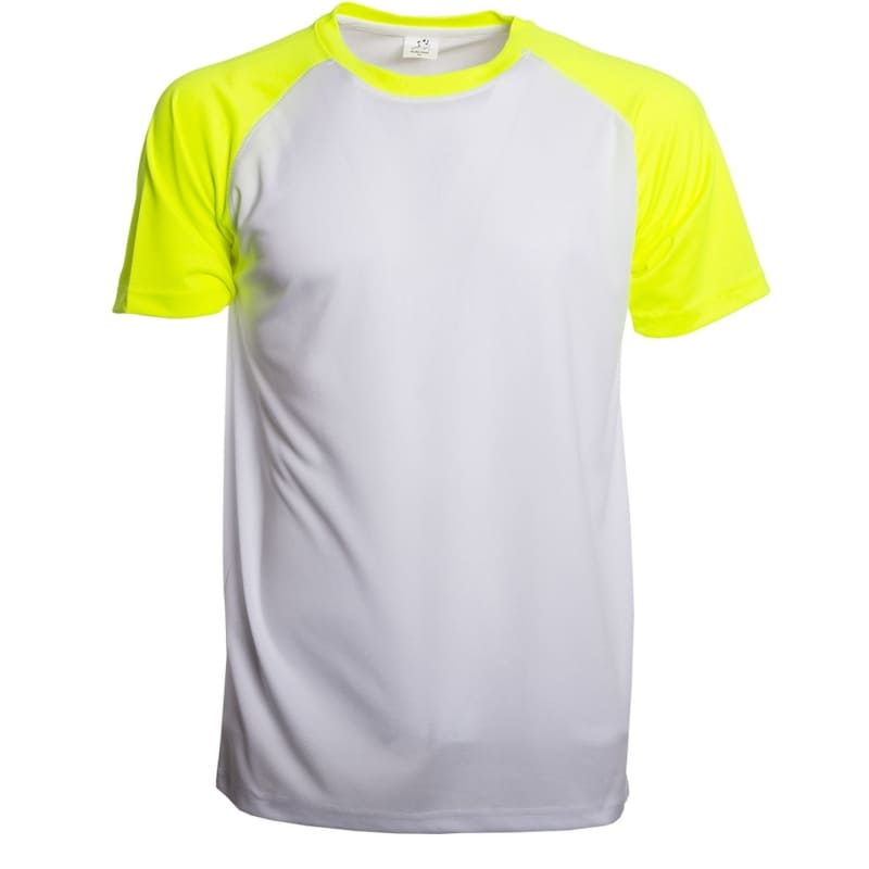 T-SHIRT-ULTRA-TRAIL-Bianco/Giallo Fluo