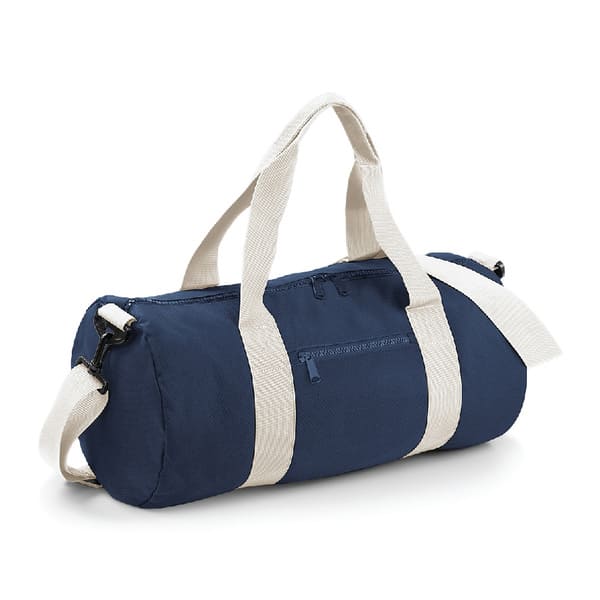 BORSA-BARREL-Blu navy/Bianco