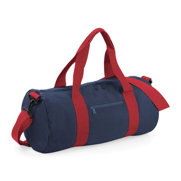 BORSA-BARREL-Blu navy/Rosso