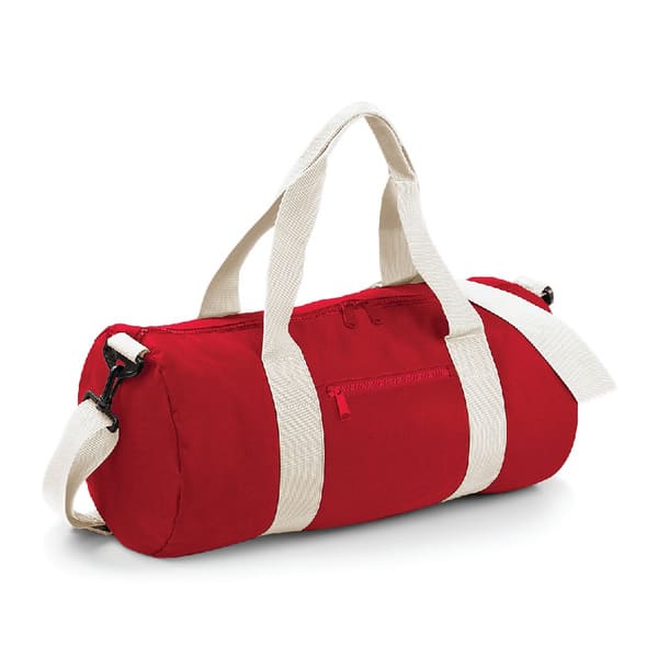 BORSA-BARREL-Rosso/Bianco