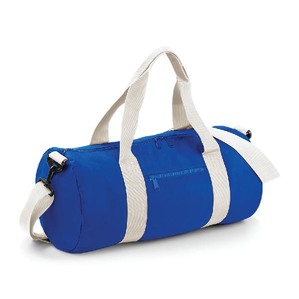 BORSA-BARREL-Blu royal/Bianco