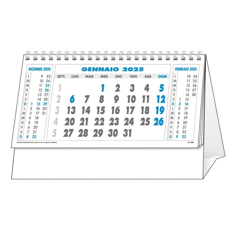 Calendari da tavolo 2024 personalizzati con logo