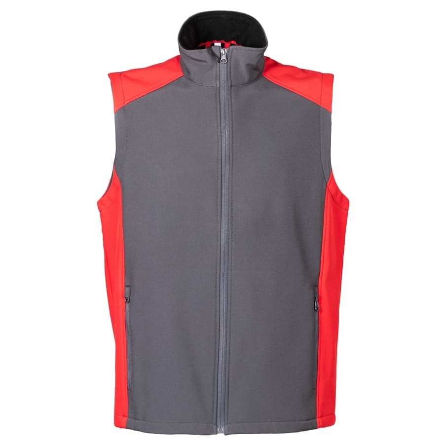 GILET-CAMPIGLIO-Grigio/Rosso