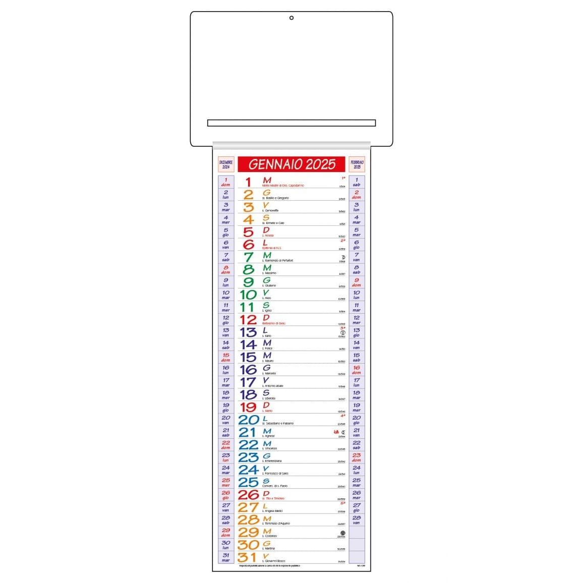 CALENDARIO-PASSAFOGLIO-18x49