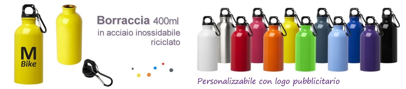 Borraccia acciaio personalizzabile