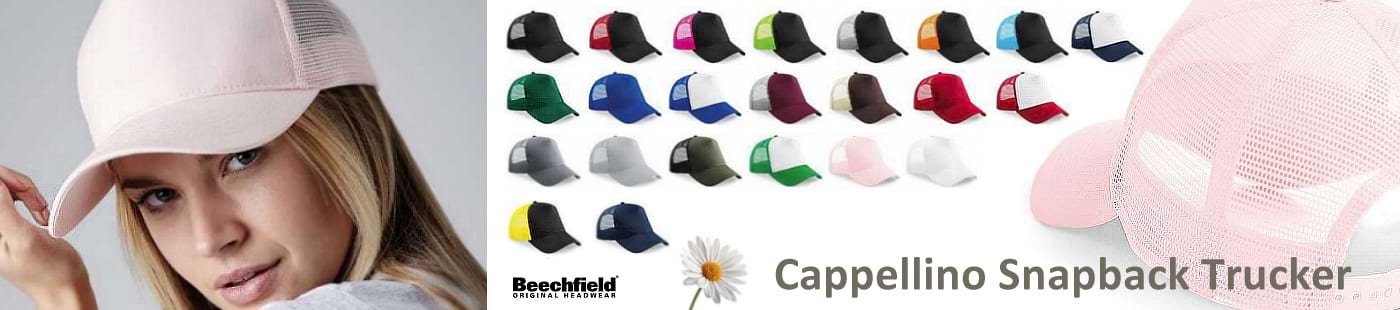 Cappellino Snapback Trucker personalizzato