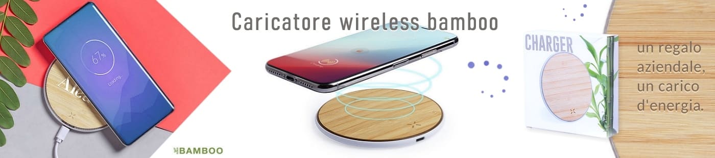 Caricatore wireless bamboo