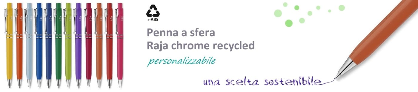 Penna raja plastica riciclata